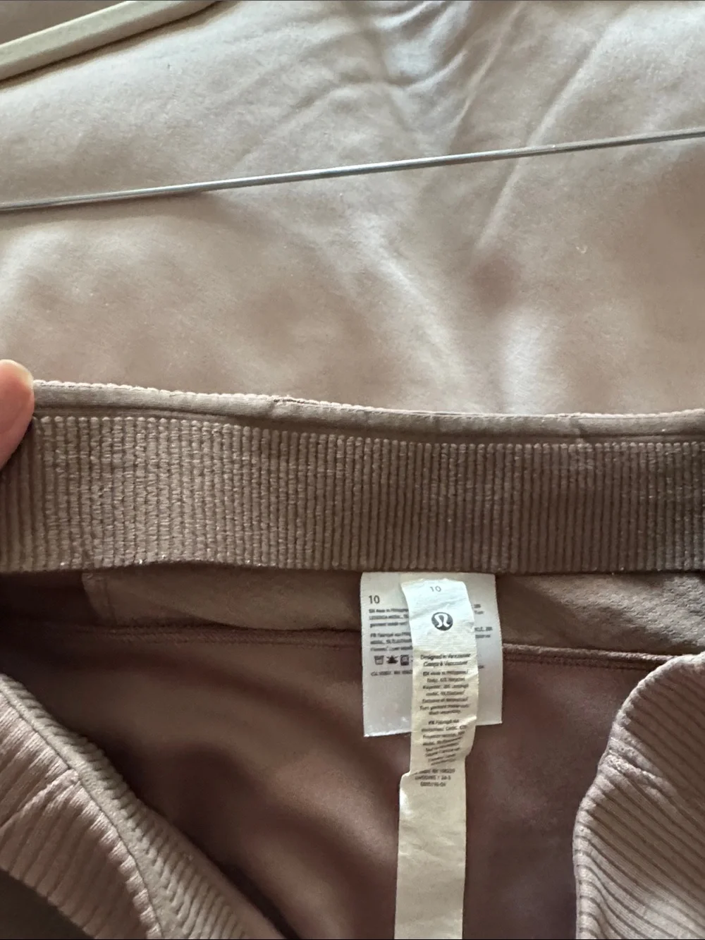 lululemon athletica Ribbed Wide-Leg Pants in Taupe Brown